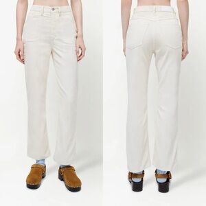 Re/Done Vintage Ivory Corduroy Pants Size 32